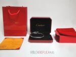 Cartier replica gioiello bracciale juste un clou white gold imitazione replica - immagine 7