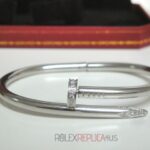 Cartier replica gioiello bracciale juste un clou white gold imitazione replica