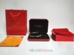 Cartier replica gioiello bracciale juste un clou oro giallo pavè diamond imitazione replica - immagine 5