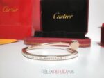 Cartier replica gioiello bracciale juste un clou rose gold pavè diamond imitazione replica