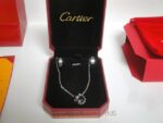 Cartier replica gioiello collier completo di orecchini white gold imitazione replica