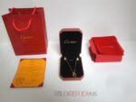 Cartier replica gioiello collier completo di orecchini yellow gold imitazione replica - immagine 7