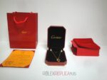 Cartier replica gioiello collier completo di orecchini yellow gold imitazione replica - immagine 4
