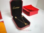 Cartier replica gioiello collier completo di orecchini yellow gold imitazione replica - immagine 9