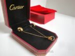 Cartier replica gioiello collier completo di orecchini yellow gold imitazione replica - immagine 3