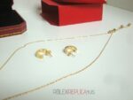 Cartier replica gioiello collier completo di orecchini yellow gold imitazione replica - immagine 8