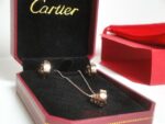 Cartier replica gioiello collier completo di orecchini rose gold imitazione replica