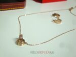 Cartier replica gioiello collier completo di orecchini rose gold imitazione replica - immagine 7