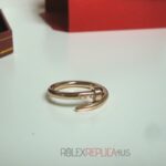 Cartier replica gioiello anello juste un clou rose gold imitazione replica