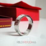 Cartier replica gioiello anello love oro bianco imitazione replica