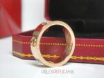 Cartier replica gioiello anello love rose gold imitazione replica - immagine 3