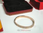 Cartier replica gioiello bracciale love oro rosa pavè diamond imitazione replica - immagine 9