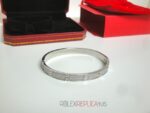 Cartier replica gioiello bracciale love white gold pavè diamond imitazione replica - immagine 8