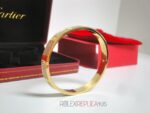 Cartier replica gioiello bracciale love yellow gold pavè diamond imitazione replica - immagine 13