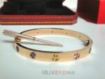 Cartier replica gioiello bracciale love rose gold 10 diamandi imitazione replica