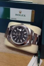 Rolex replica Datejust II 116300 41mm Black Dial orologio replica - immagine 3