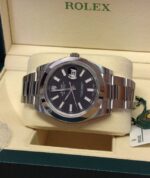Rolex replica Datejust II 116300 41mm Black Dial orologio replica - immagine 5