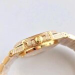 Patek Philippe replica nautilus 7021/1G - diamond pavè special edition yellow gold - immagine 5