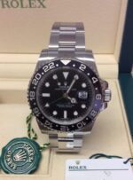 Rolex replica GMT Master II 116710LN Black Ceramic supercopy 3186 clone movement - immagine 3