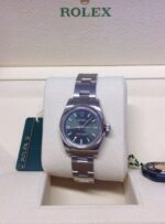 Rolex replica Oyster Perpetual 176200 green olive - immagine 3