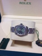 Rolex replica Oyster Perpetual 176200 green olive - immagine 5