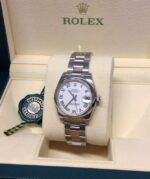 Rolex replica datejust 31mm 178240 mid size white roman dial - immagine 4