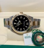 Rolex replica Explorer I 36mm 124273 Black Dial acciaio oro - immagine 9